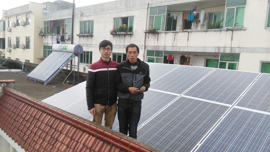 江西上饒5.2KW并網太陽能光伏供電系統 江西上饒5.2KW并網太陽能光伏供電系統