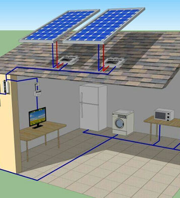 分布式并網學校發電站