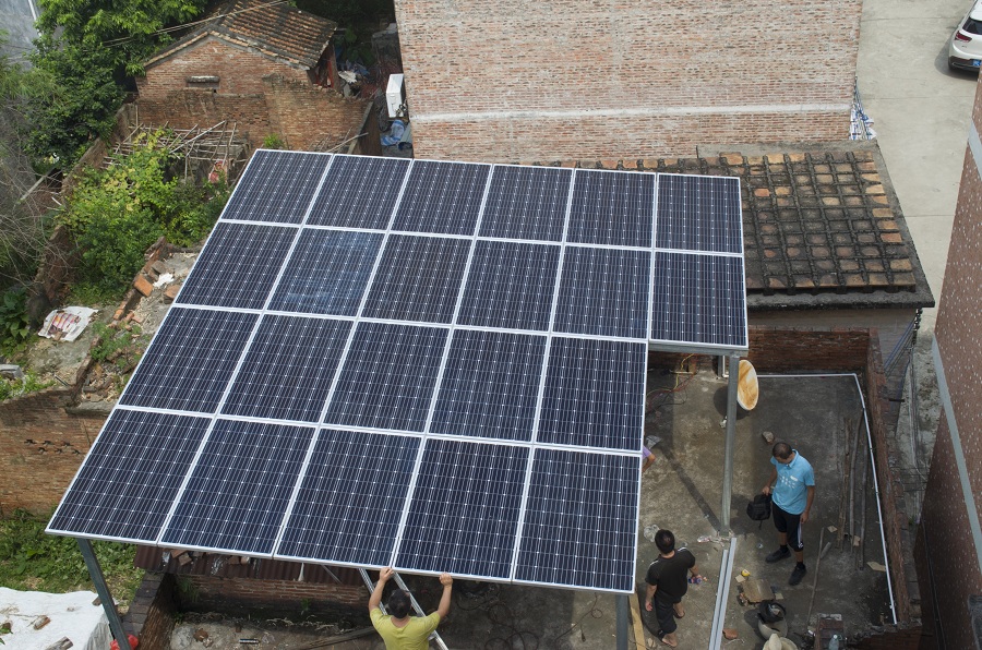 廣州佛山高明區6KW并網太陽能光伏供電系統 廣州佛山高明區6KW并網太陽能光伏供電系統